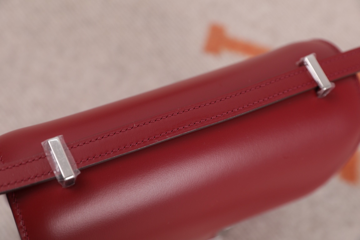 에르메스 콘스탄스18 보르도 레드 은장